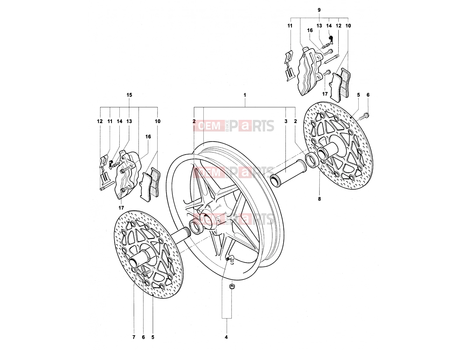 MV Agusta Brutale 910 S Front Wheel Assembly
