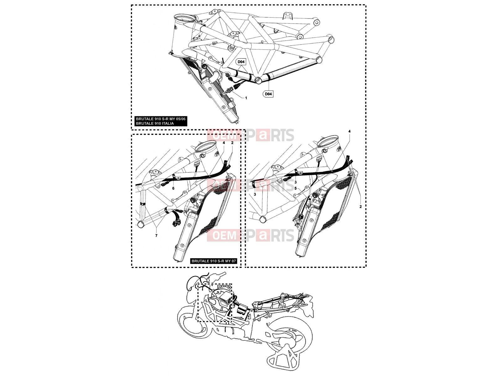 MV Agusta Brutale 910 R Electric System 2
