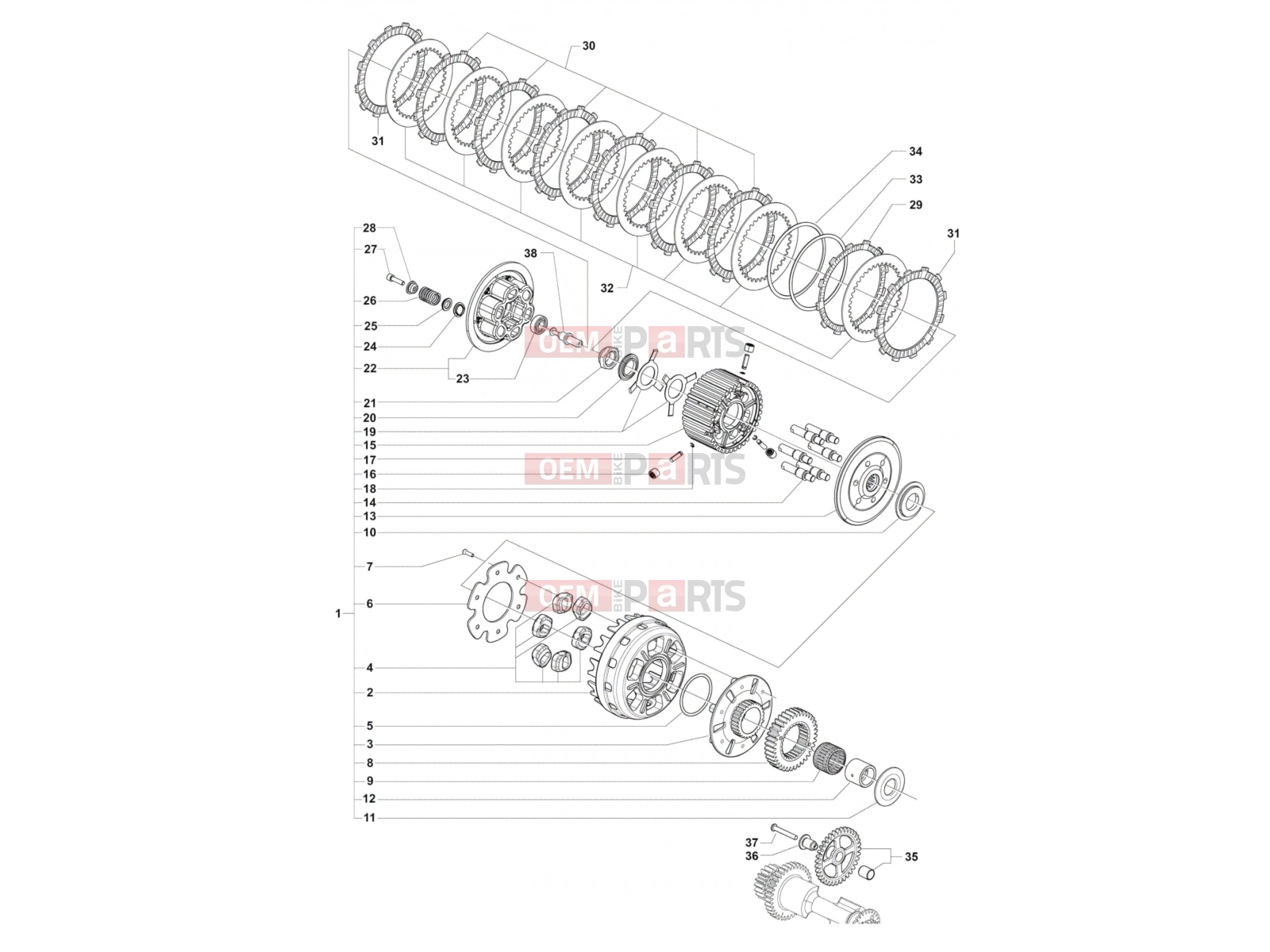 MV Agusta F3 800 AGO Clutch Assembly