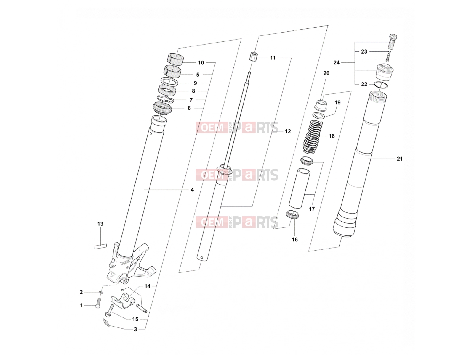 MV Agusta 2013-2015 F4 R Front Fork Right