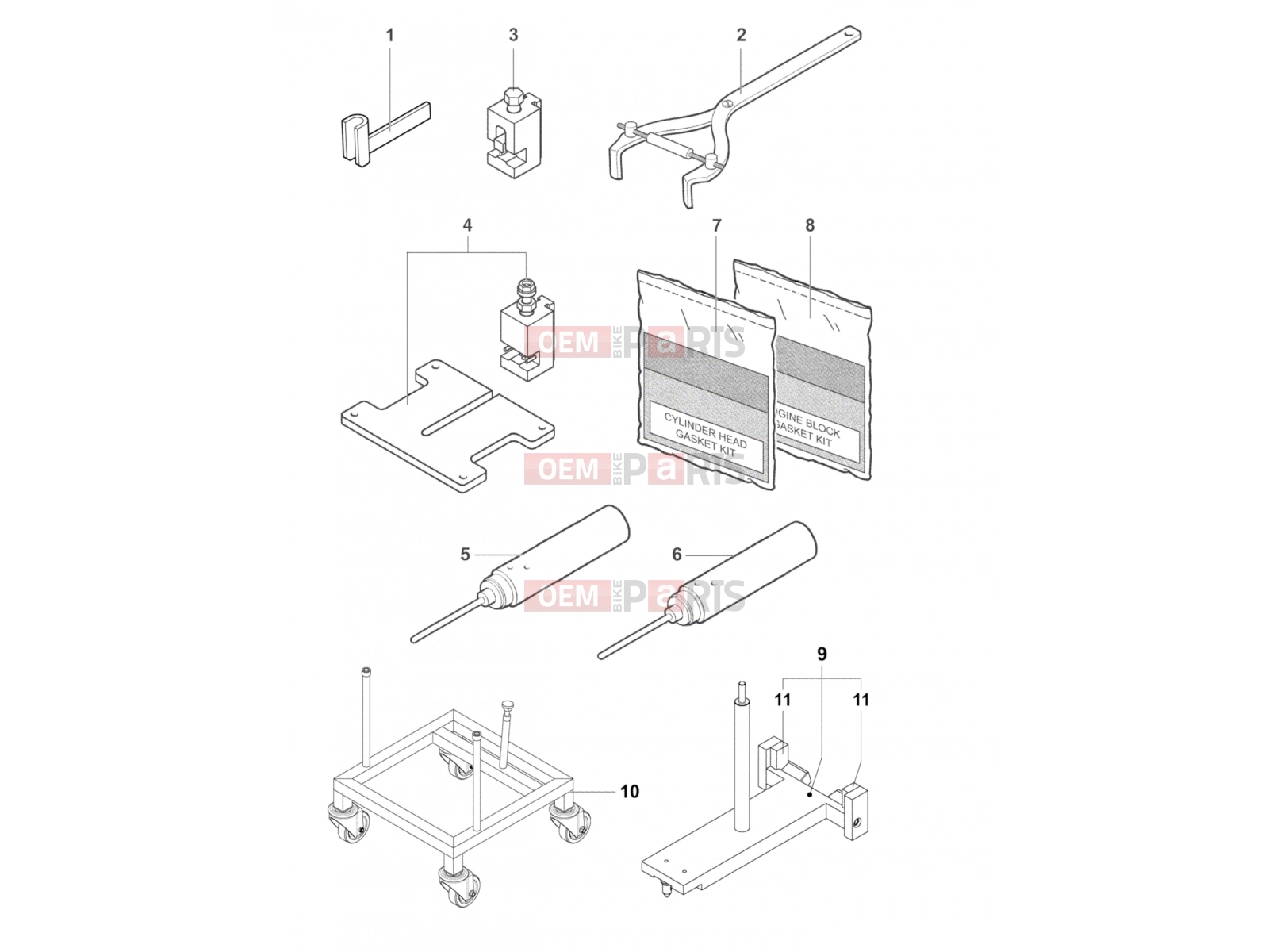 MV Agusta 2013-2015 F4 RR Service Tools Engine 2