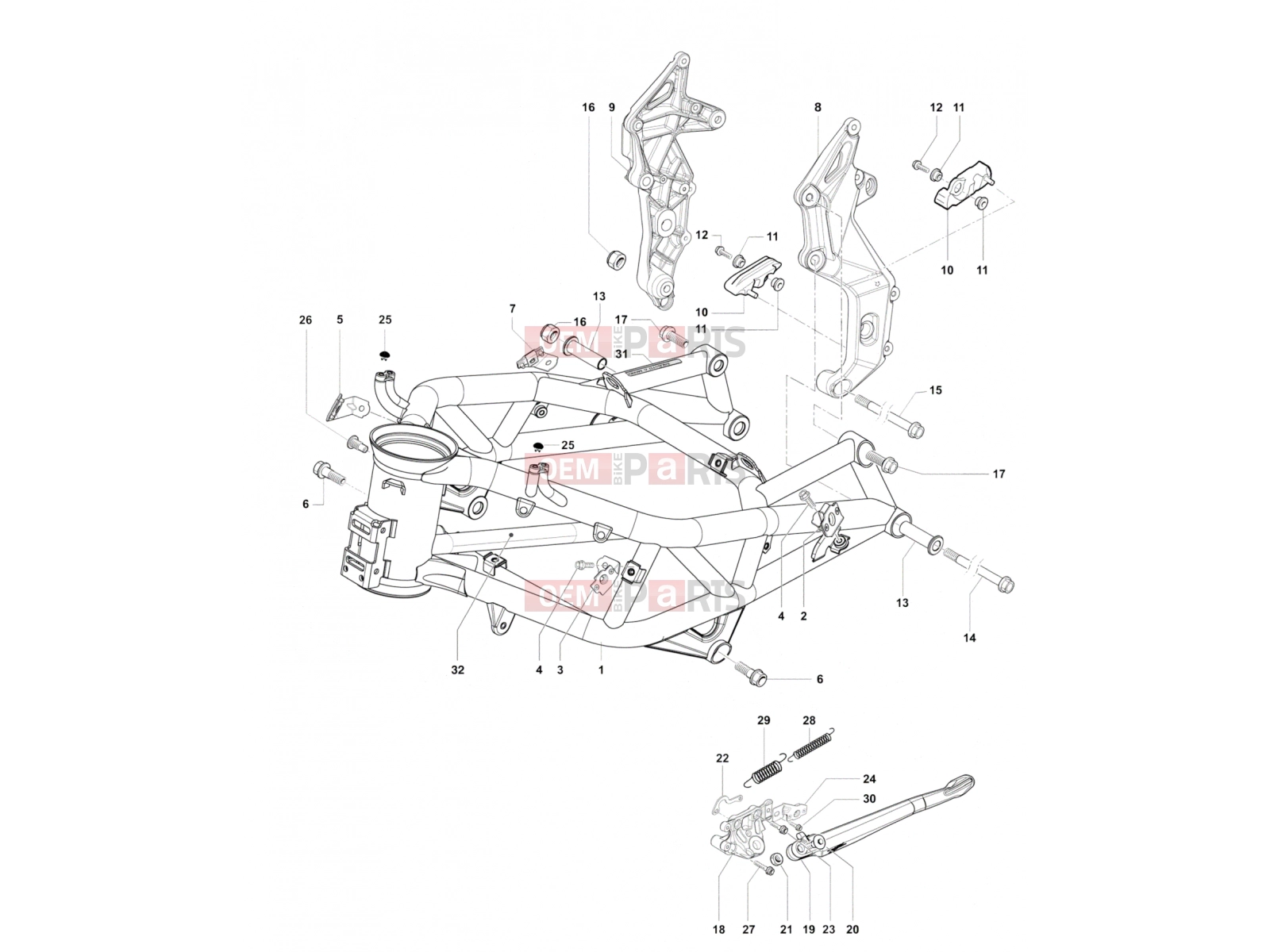 MV Agusta 2016 F4 RC Frame Assembly