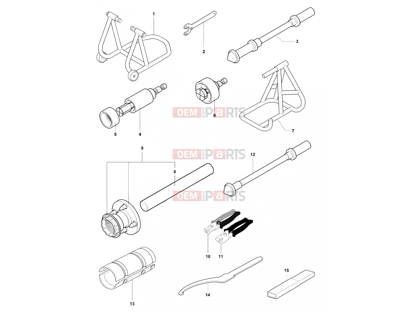 MV Agusta Rivale 800 Service Tools Frame 1