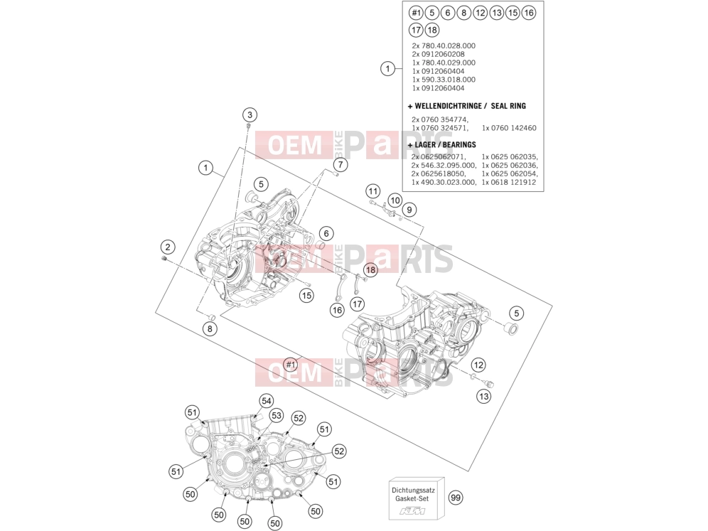 KTM 450 SX-F  FACT.REPL. (8475L1) [US] 2012 ENGINE CASE|Engine|30