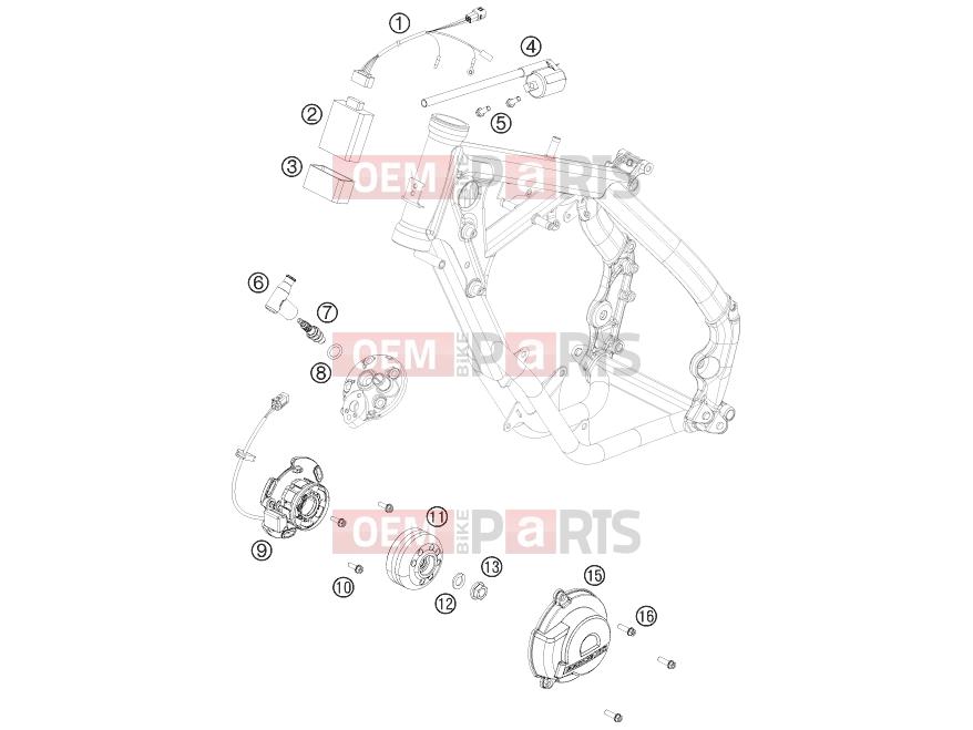 KTM 65 SX (6001L6) [EU] 2012 Engine » IGNITION SYSTEM