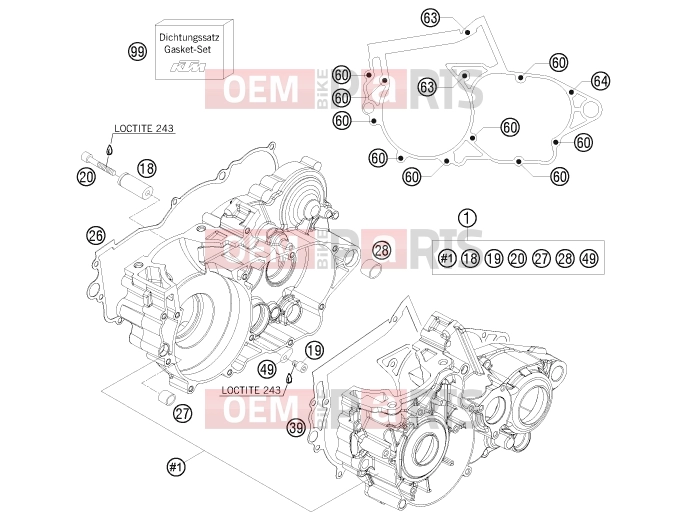 KTM 300 EXC-E SIX-DAYS (7403K2) [EU] 2011 ENGINE CASE|Engine|30