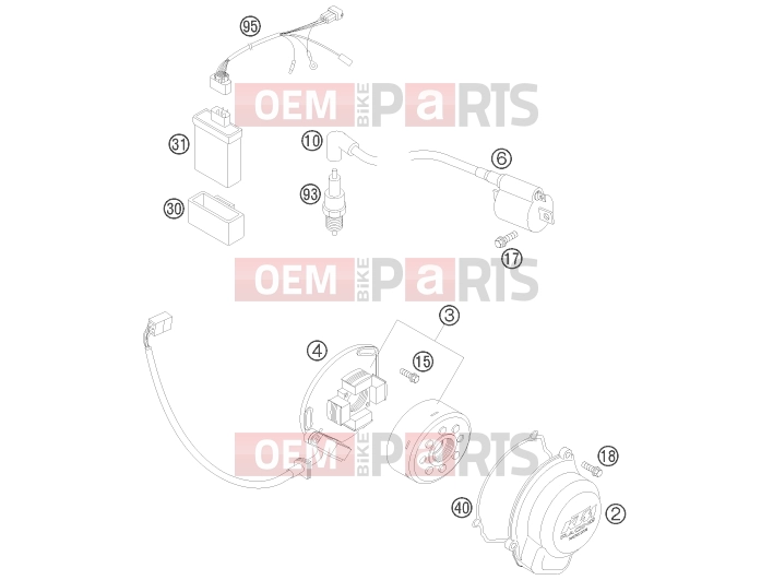 KTM 105 SX (6101K5) [US] 2011 IGNITION SYSTEM|Engine|39