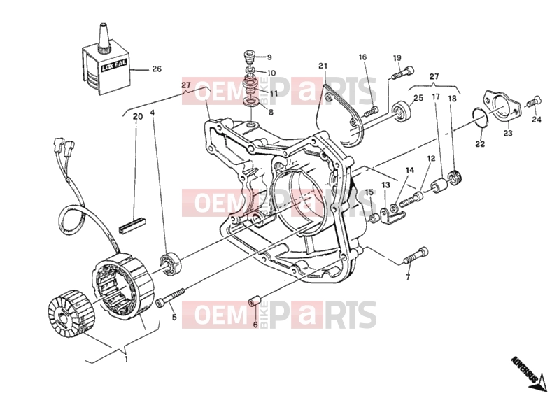 DUCATI 2006 Monster 400 GENERATOR COVER » IGNITION SYSTEM