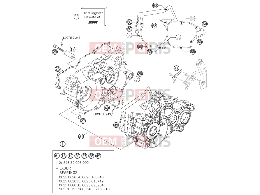 KTM 300 EXC-E (7403G1) [EU] 2007 ENGINE CASE|Engine|30