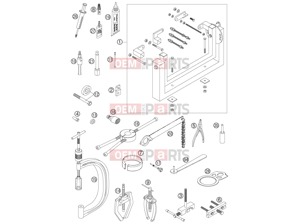 KTM 450 SXS (8400F1) [EU] 2006 Special tools (engine)|Engine|29