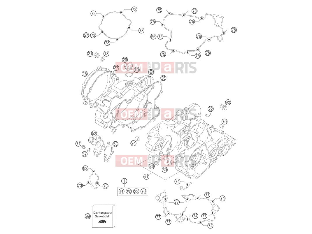 KTM 85 SX         17/14 (6001F8) [EU] 2006 ENGINE CASE|Engine|30