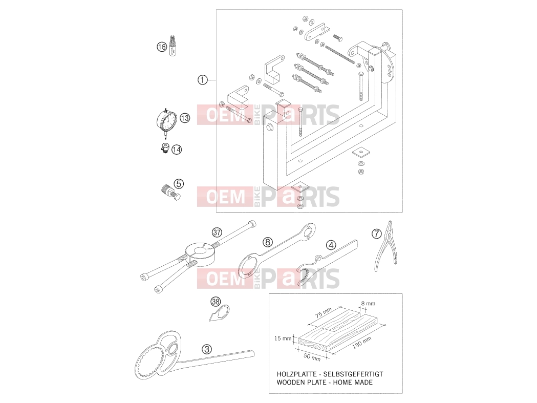 KTM 125 SX (6101E0) [EU] 2005 Special tools (engine)|Engine|29