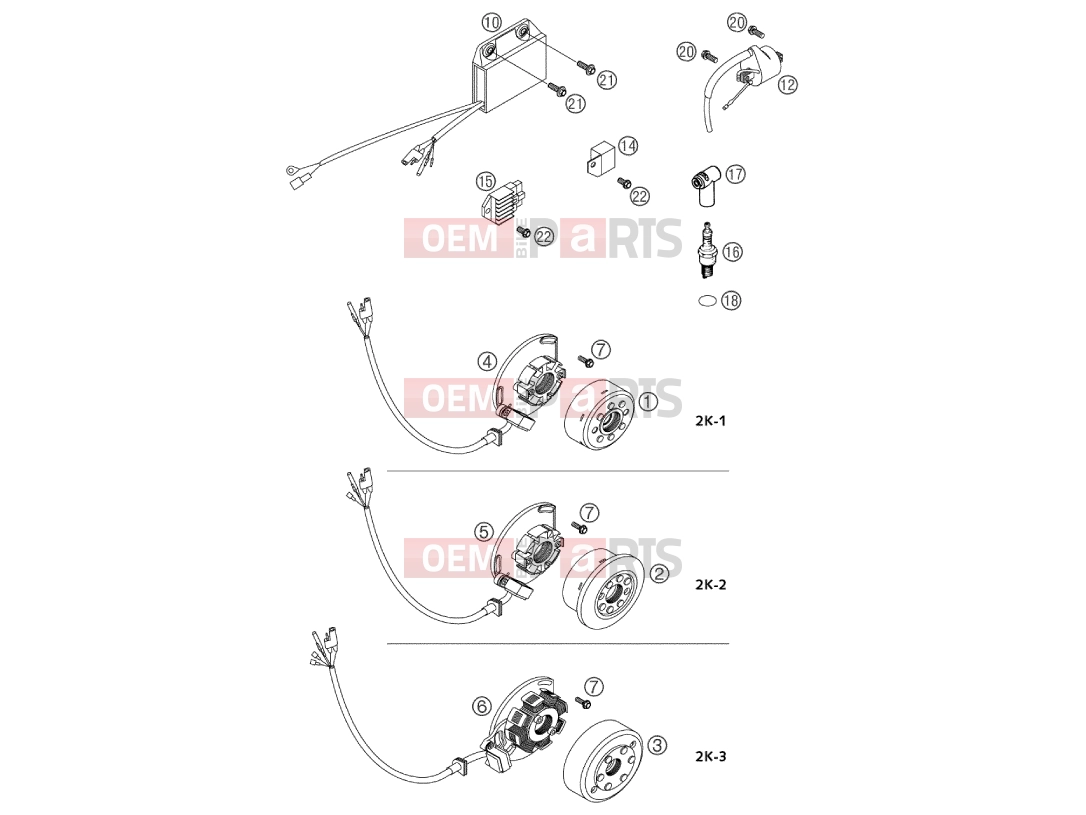 KTM 200 SX (620130) [EU] 2003 Engine » IGNITION SYSTEM