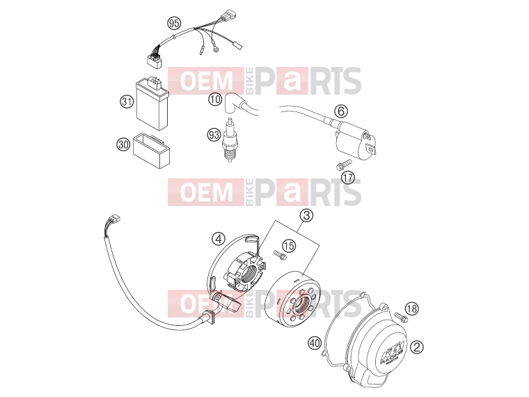 KTM 85 SX (600138) [EU] 2003 Engine » IGNITION SYSTEM