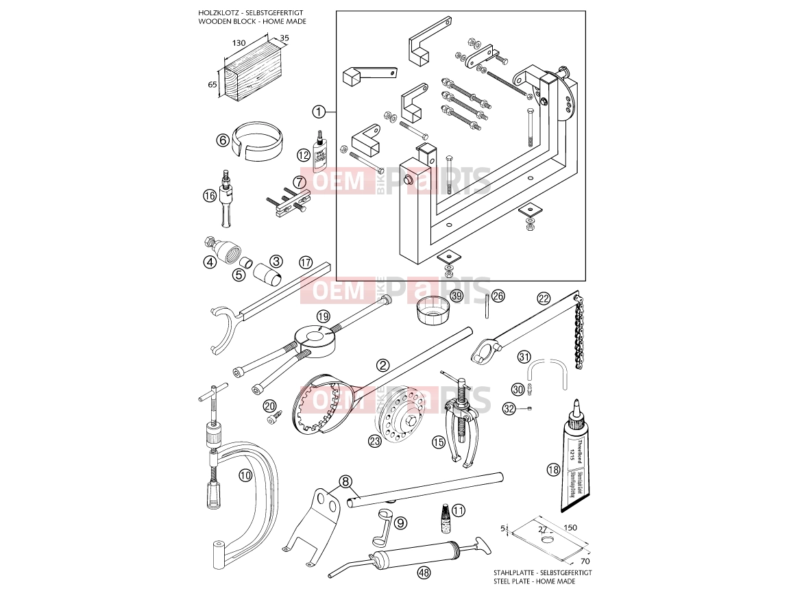 KTM 640 LC4-E ROT (972626) [EU] 2002 Special tools (engine)|Engine|29