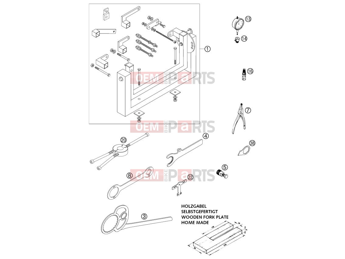 KTM 125 SX (610110) [EU] 2001 Special tools (engine)|Engine|29