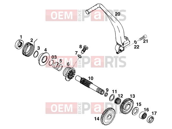KTM 400 LC4-E (932606) [EU] 2000 KICK STARTER|Engine|33
