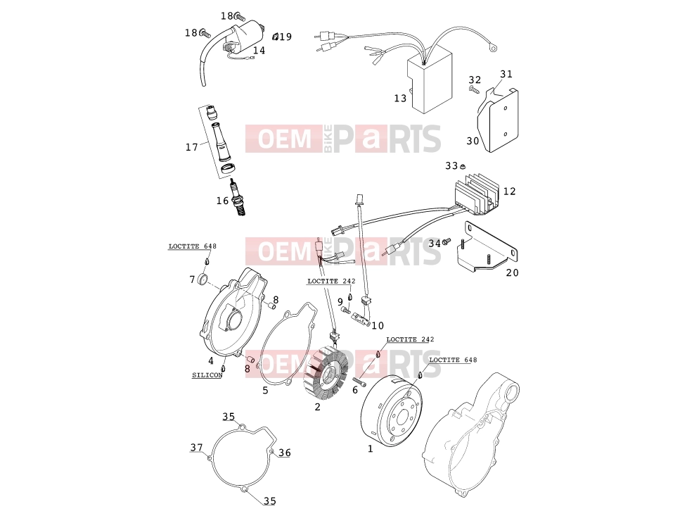 KTM 400 LC4-E (930306) [EU] 2000 Engine » IGNITION SYSTEM