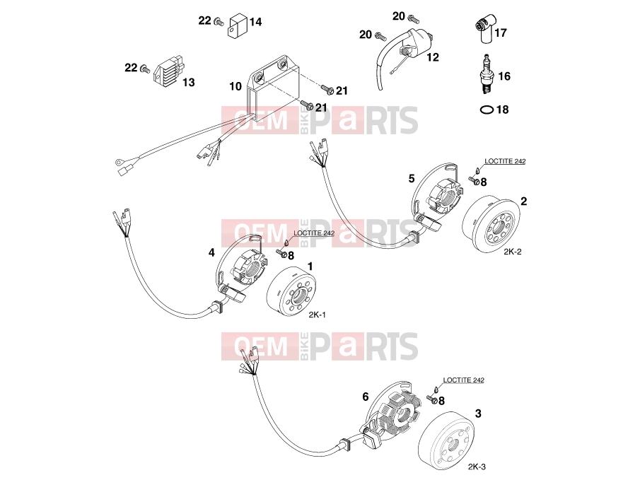 KTM 380 SX (650100) [US] 2000 IGNITION SYSTEM|Engine|39