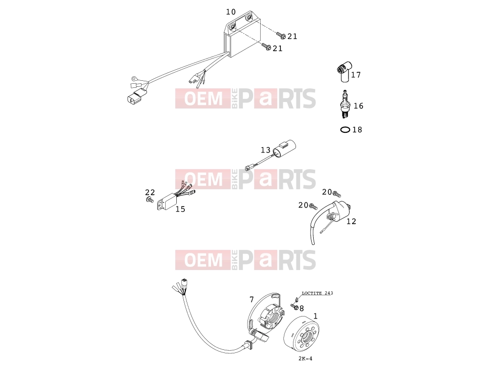KTM 250 SX (630100) [US] 2000 Engine » IGNITION SYSTEM