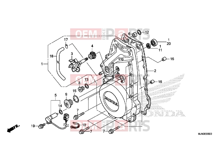 HONDA CTX1300A 2016 E-6 FRONT CRANKCASE COVER