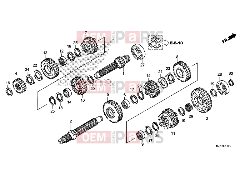 HONDA CTX1300A 2016 E-17 TRANSMISSION