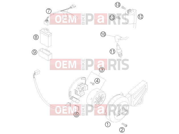 KTM 65 SX (6003H6) [EU] 2008 Engine » IGNITION SYSTEM