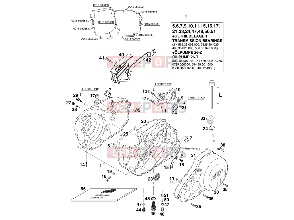 KTM 620 SUP-COMP (870389) [EU] 1998 ENGINE CASE|Engine|30