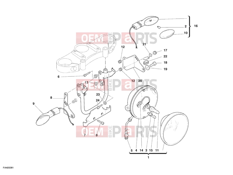 DUCATI 2006 Monster S2R 1000 HEADLIGHT » LIGHTING SYSTEM
