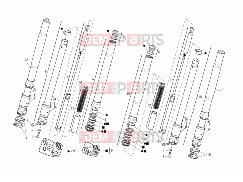 DUCATI 2006 Monster S2R 800 FRONT FORK » FRONT SUSPENSION