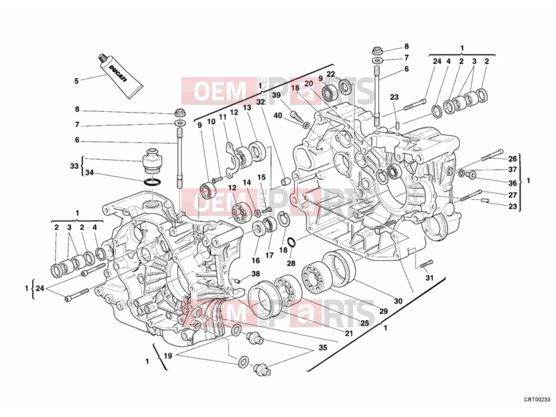 DUCATI 2006 Monster S2R 800 DARK CRANKCASE » ENGINE CASE
