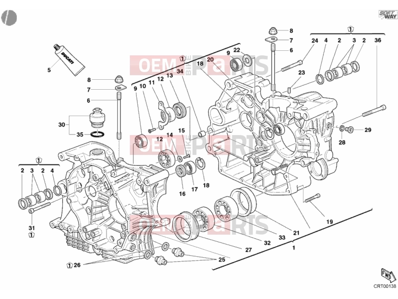 DUCATI 2006 Monster S4R CRANKCASE » ENGINE CASE