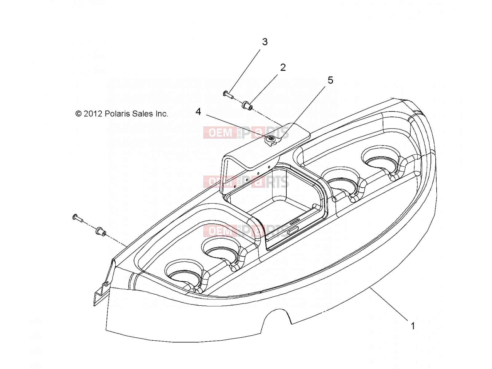 Polaris 2011 LEV GEM - e2/e4/e6/eS/eL/eLXD BODY | BODY, DASH UPPER - e2/e4/e6/eS/eL/eLXD (49GEMBODY11DASHE2)