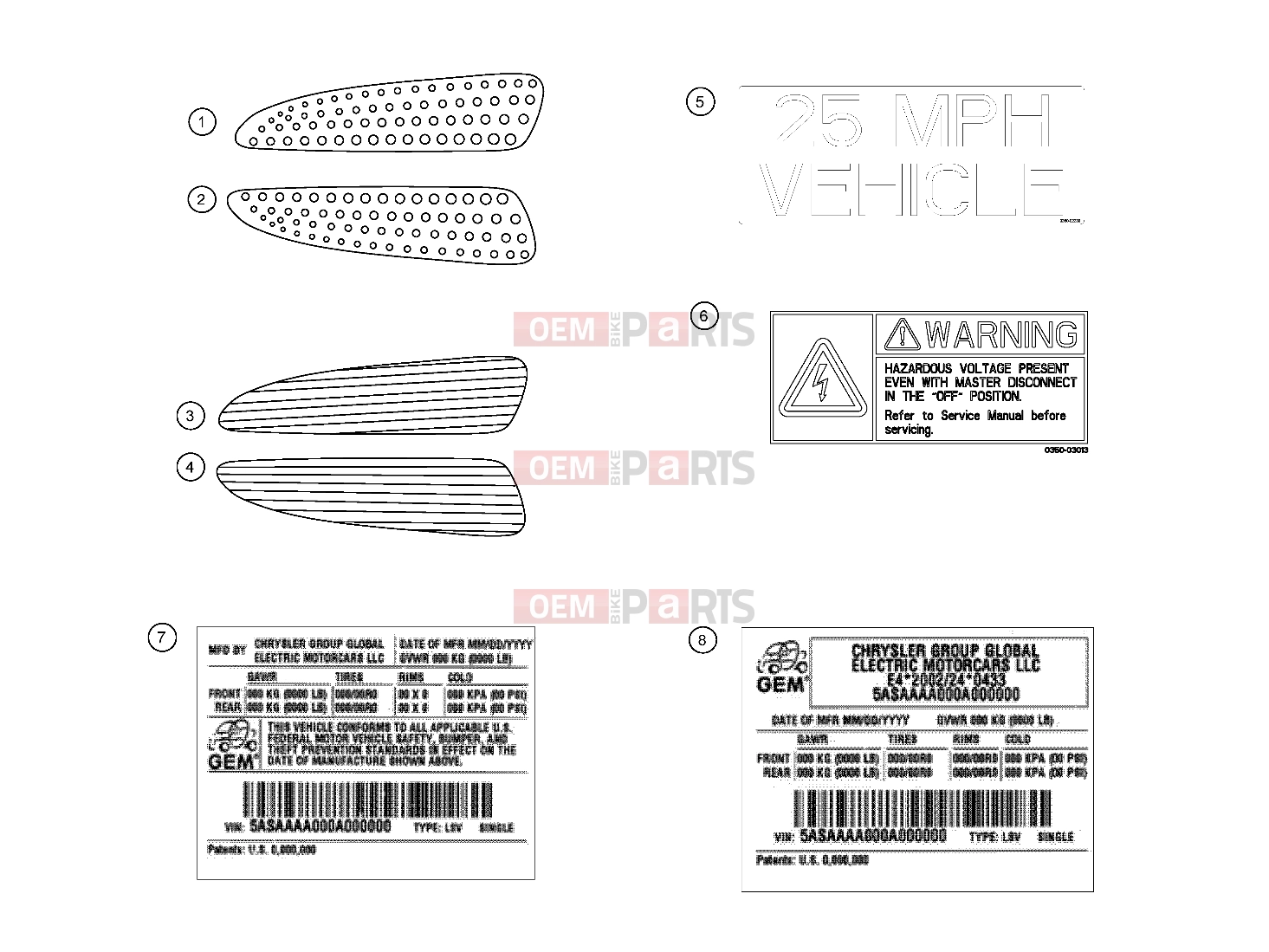 Polaris 2011 LEV GEM - e2/e4/e6/eS/eL/eLXD DECALS » DECALS, 2011 - (49GEMDECALS11DECALS)