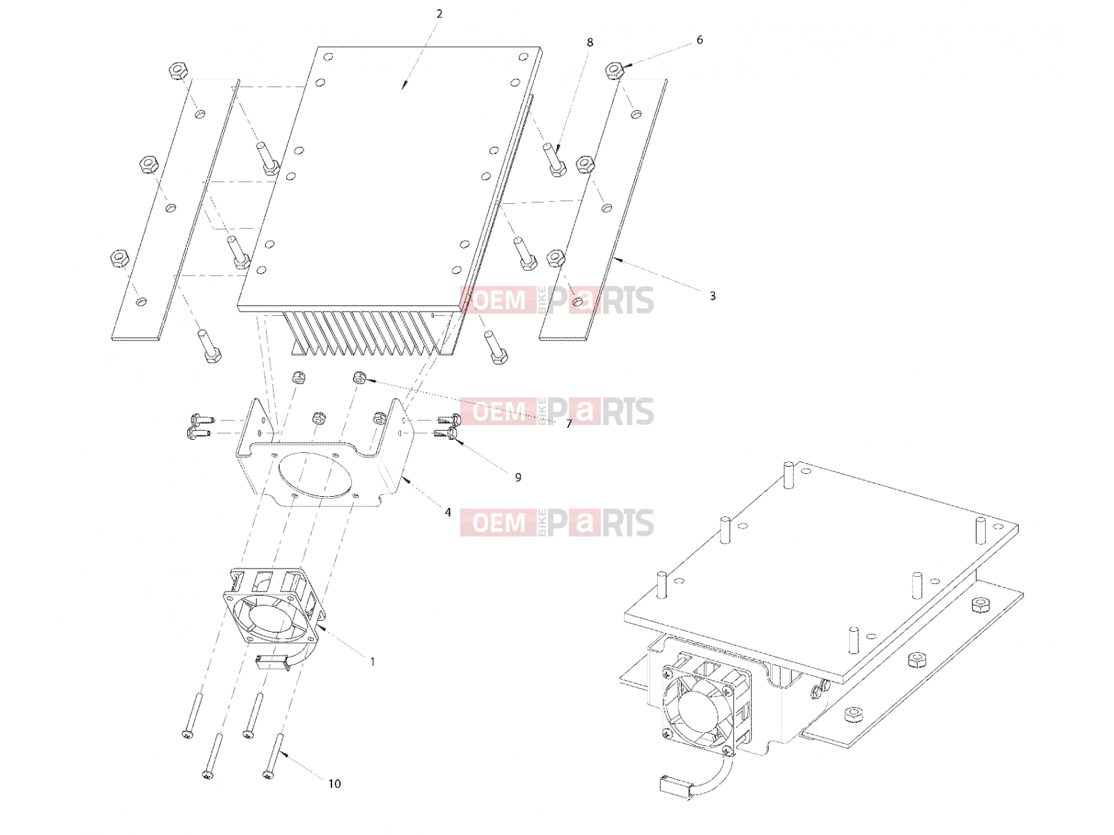 Polaris 2011 LEV GEM - e2/e4/e6/eS/eL/eLXD DRIVE LINE » DRIVE LINE, CONTROLLER WITH HEATSINK - (49GEMDRIVELINE11CONTROLLER)
