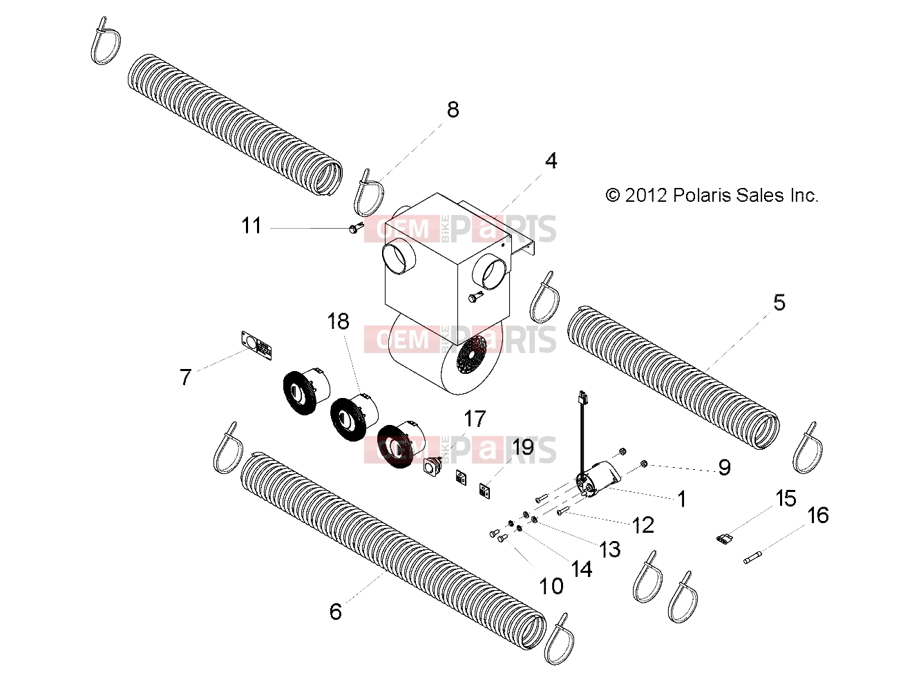 Polaris 2011 LEV GEM - e2/e4/e6/eS/eL/eLXD ELECTRICAL | ELECTRICAL, OPTIONS, HEATER/DEFOGGER - e2/e4/e6/eS/eL/eLXD (49GEMOPTIONS11HEATER)