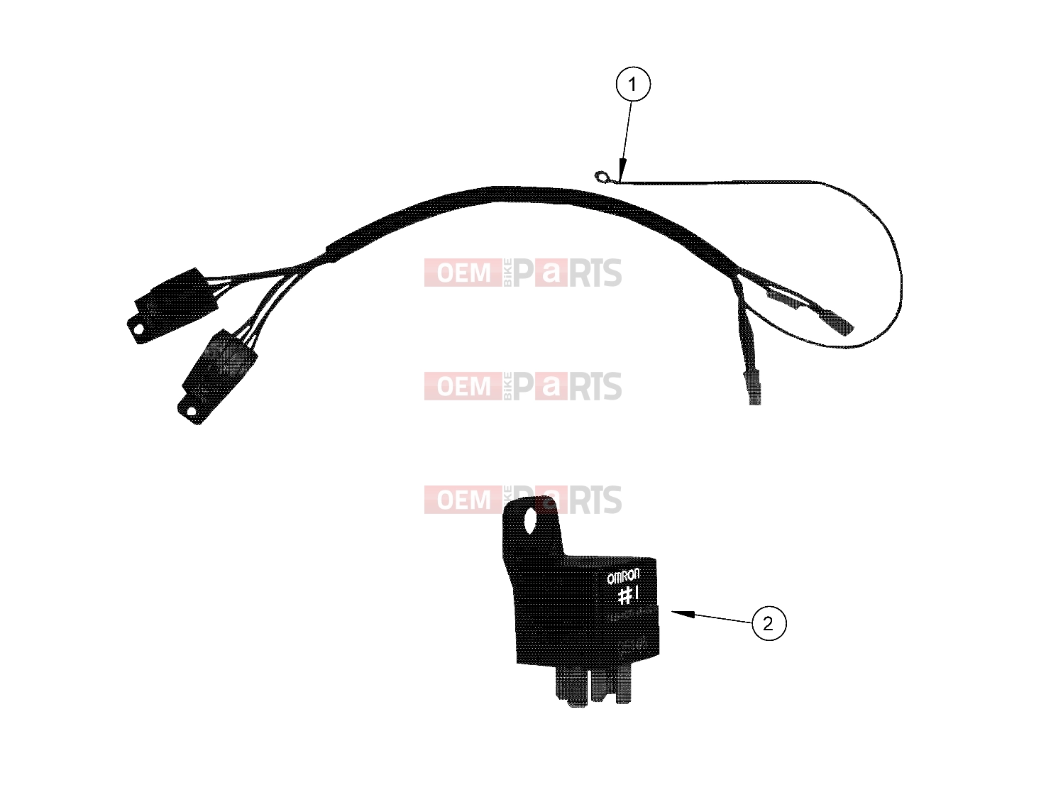 Polaris 2011 LEV GEM - e2/e4/e6/eS/eL/eLXD ELECTRICAL | ELECTRICAL, WIRE HARNESS, PARK BRAKE - e2/e4/e6/eS/eL/eLXD (49GEMELECTRICAL11HARNESSPB)