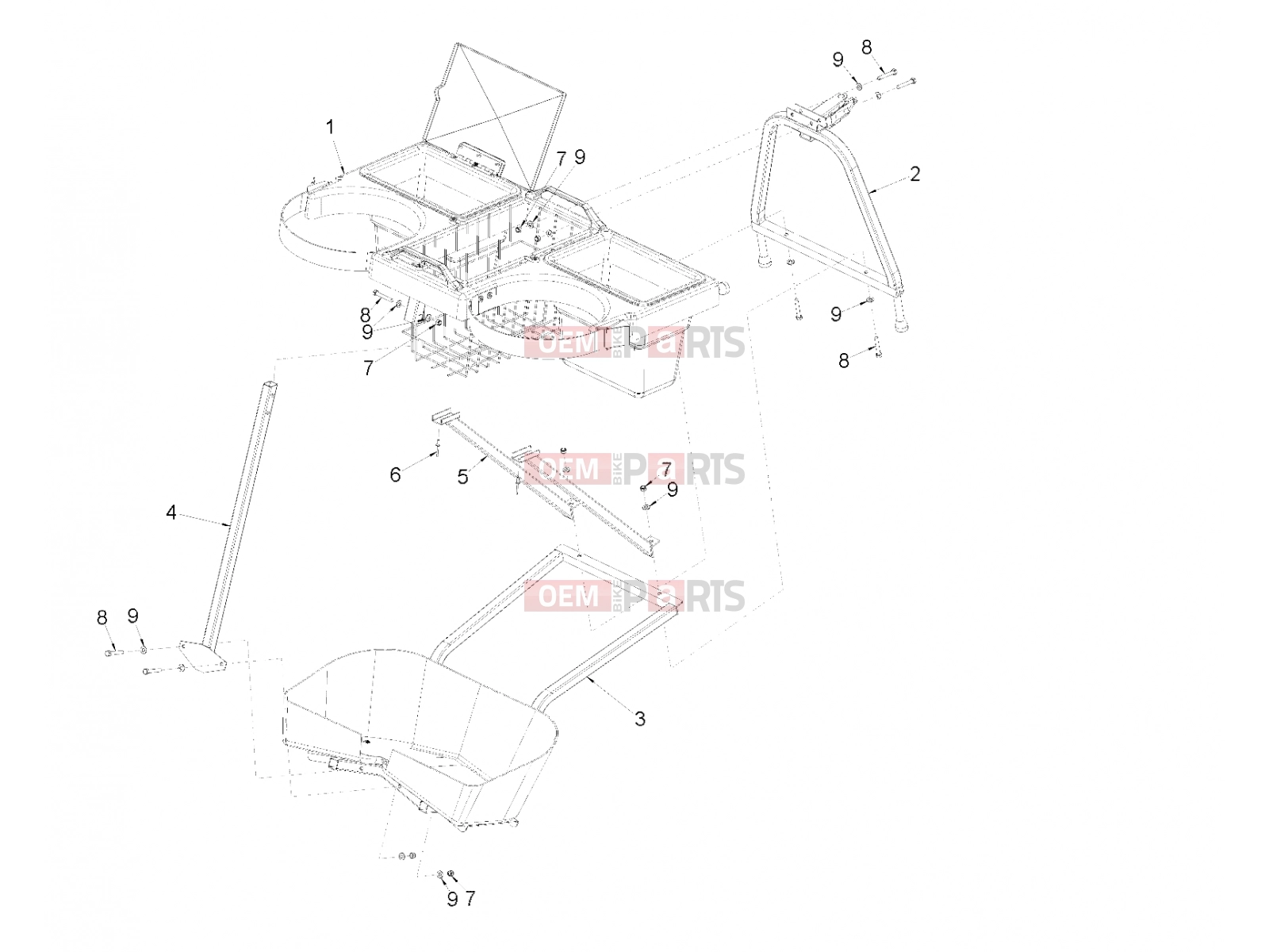 Polaris 2011 LEV GEM - e2/e4/e6/eS/eL/eLXD FRAME » FRAME, OPTIONS, LINKSBACK - e2/e4/e6 (49GEMOPTIONS11LINKSBACK)