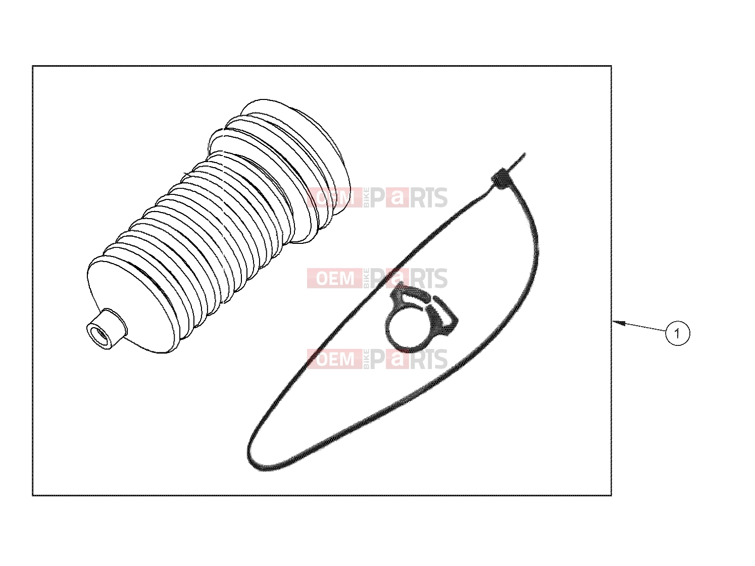 Polaris 2010 LEV GEM - E2/E4/E6/ES/EL/ELXD STEERING » STEERING, BOOT - e2/e4/e6/eS/eL/eLXD (49GEMSTEER11BOOT)