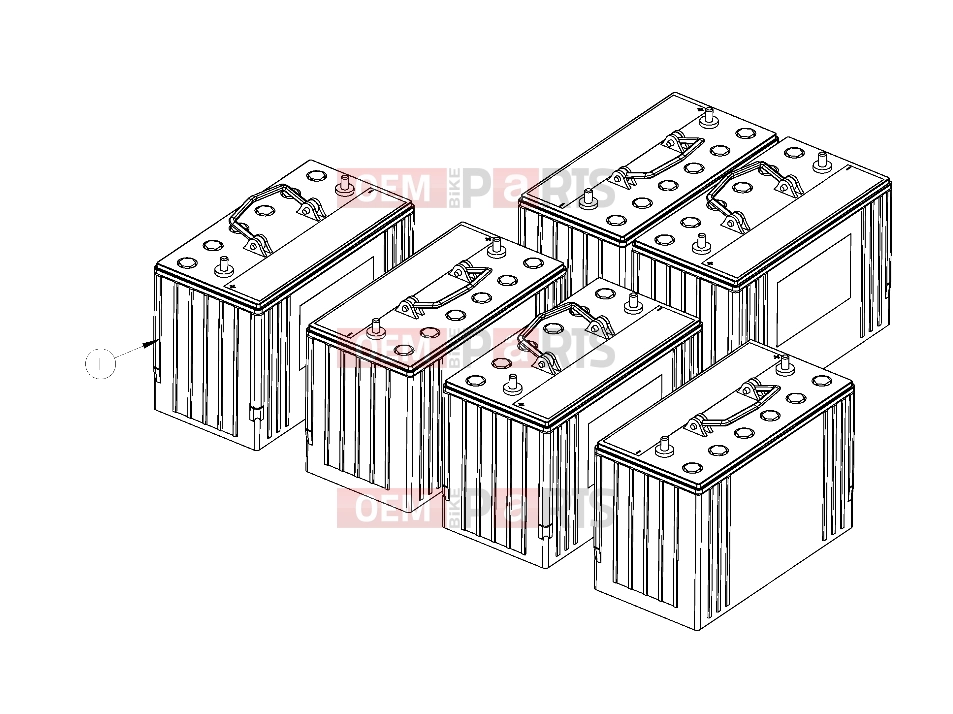Polaris 2009 LEV GEM - E2/E4/E6/ES/EL/ELXD ELECTRICAL | ELECTRICAL, BATTERY PACK-GEL - e2/e4/eS (49GEMELECTRICAL11BATTERYPACK)