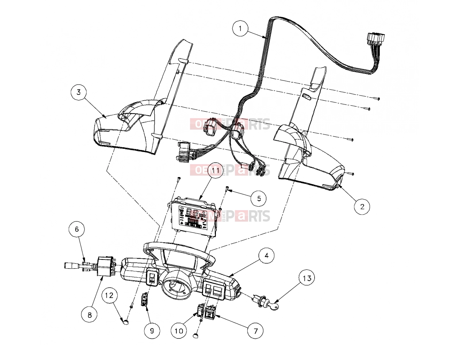 Polaris 2008 LEV GEM - E2/E4/E6/ES/EL/ELXD ELECTRICAL » ELECTRICAL, COLUMN STEERING PASSENGER - e2/e4/e6 (49GEMELECTRICAL11COLUMN)