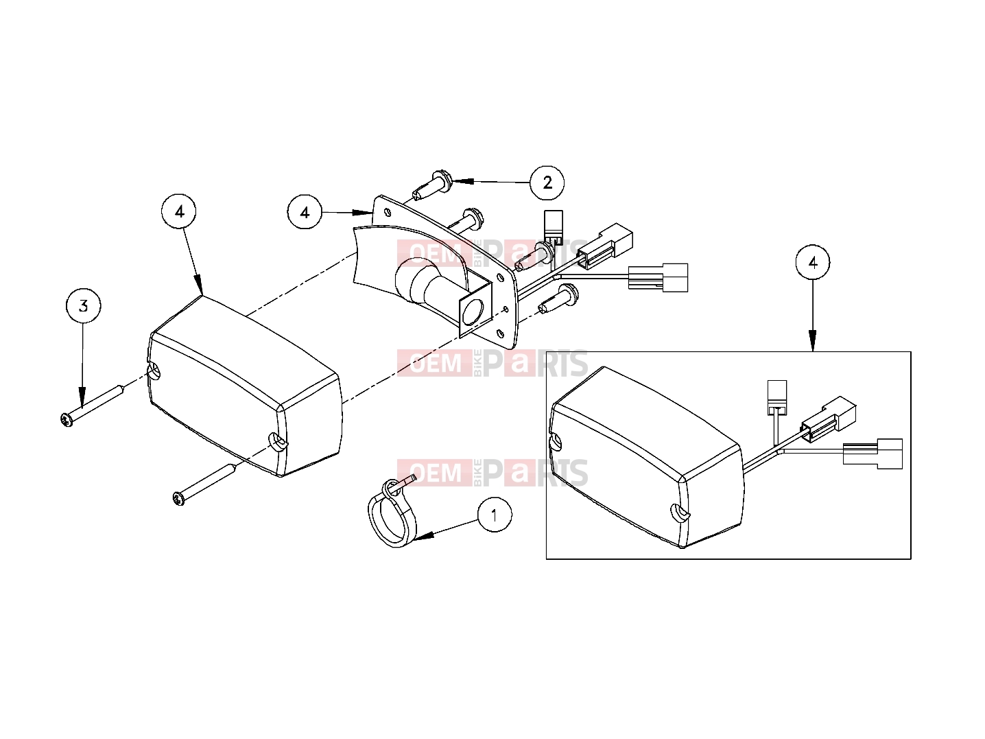 Polaris 2008 LEV GEM - E2/E4/E6/ES/EL/ELXD ELECTRICAL » ELECTRICAL, TAIL LIGHTS, PASSENGER - e2/e4/e6 (49GEMELECTRICAL11TAIL)