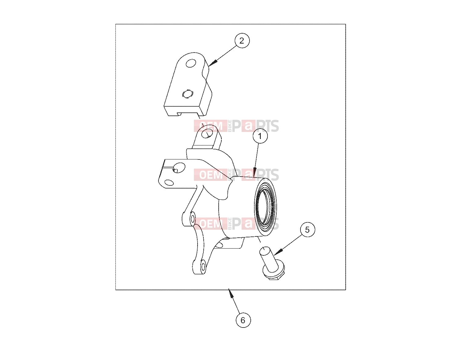 Polaris 2007 LEV GEM - E2/E4/E6/ES/EL/ELXD STEERING | STEERING, KNUCKLE, LEFT, 9.21 DISC - e2/e4/eS (49GEMSTEER11KNUCKLELTE2)