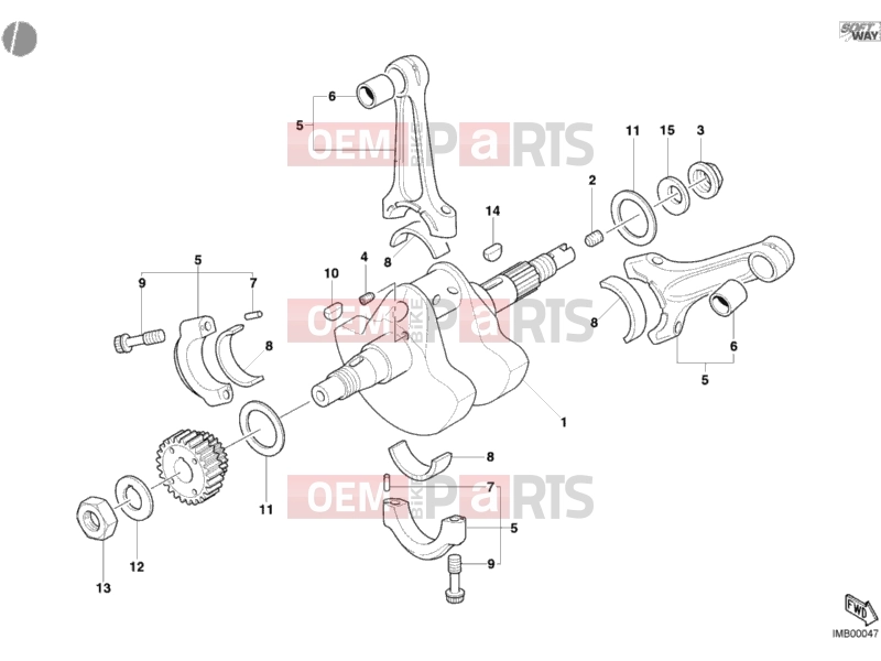 DUCATI 2005 Multistrada 1000 CRANKSHAFT » ENGINE CASE