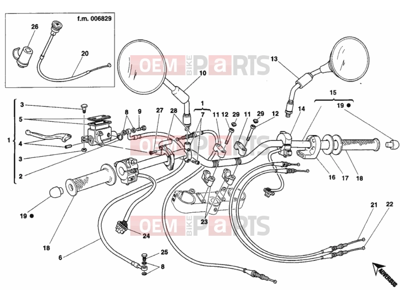 DUCATI 2005 Monster 400 HANDLEBAR » HANDLE BAR