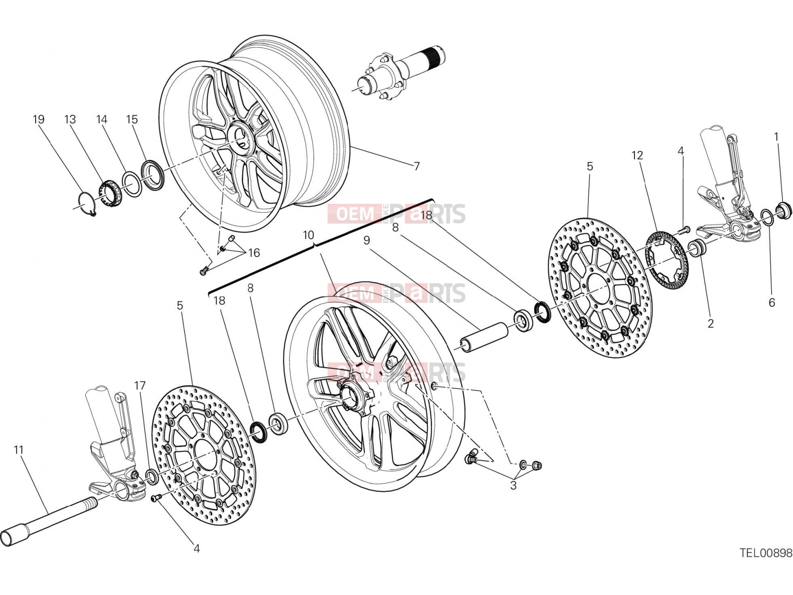 DUCATI 2015 Diavel Titanium WHEELS [MOD:DVLR]