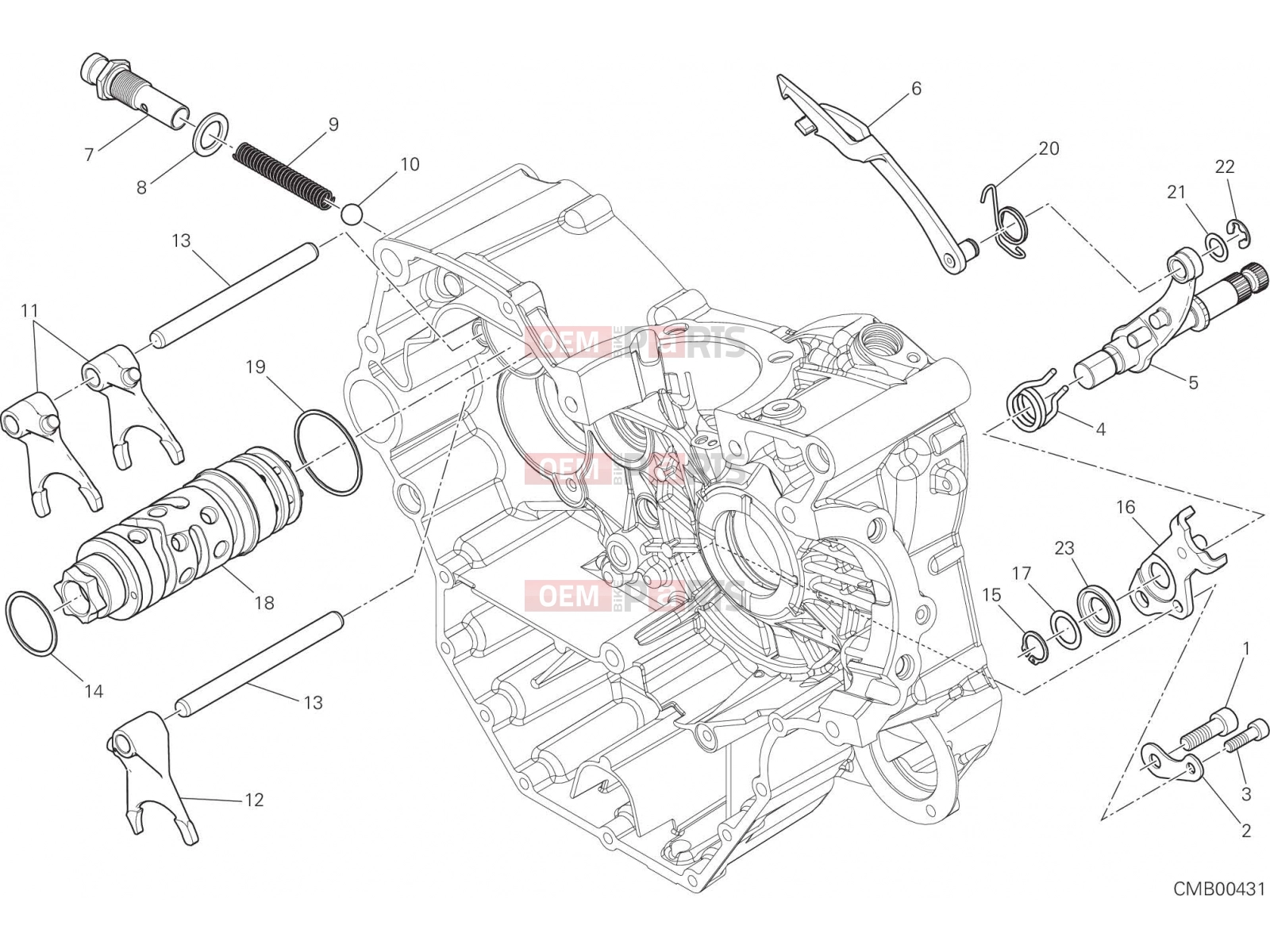 DUCATI 2015 Monster 821 Stripe SHIFT CAM - FORK [MOD:M821 STR]