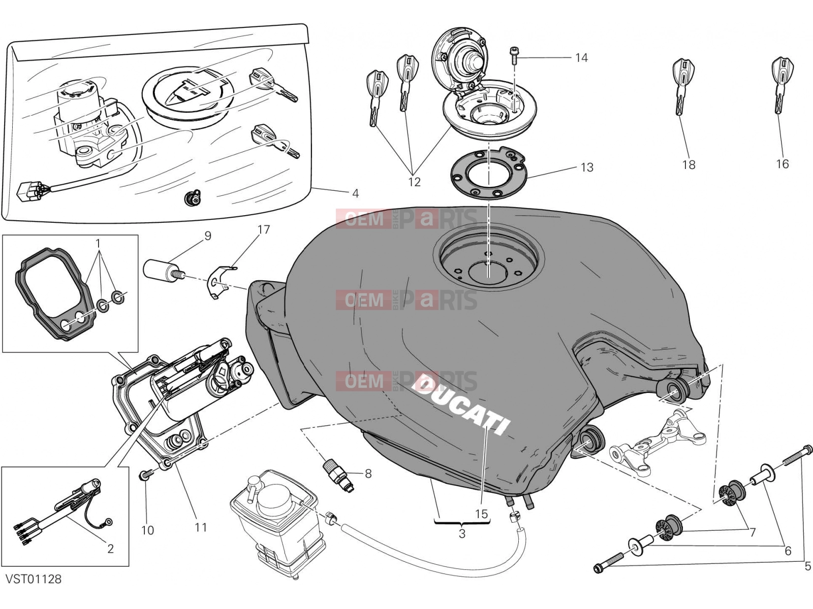 DUCATI 2015 Superbike 1299 Panigale	 TANK [MOD:1299;XST:TWN]