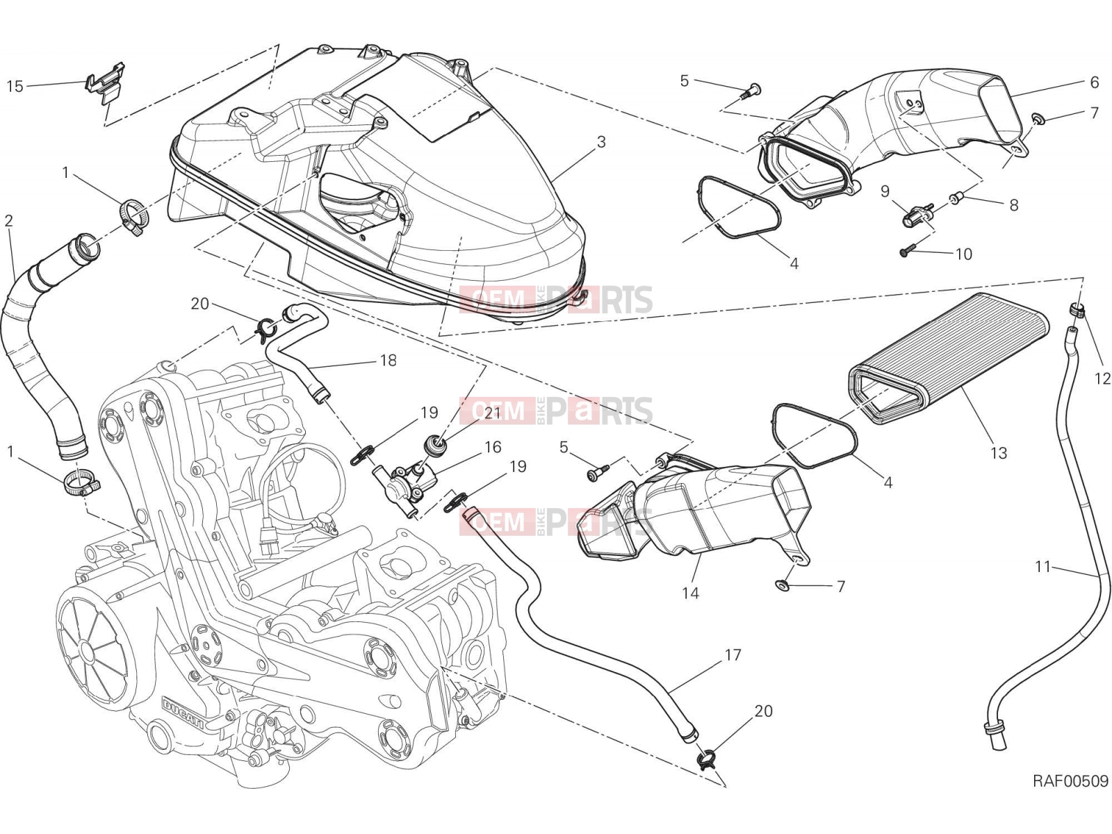 DUCATI 2016 Diavel INTAKE [MOD:DVL]