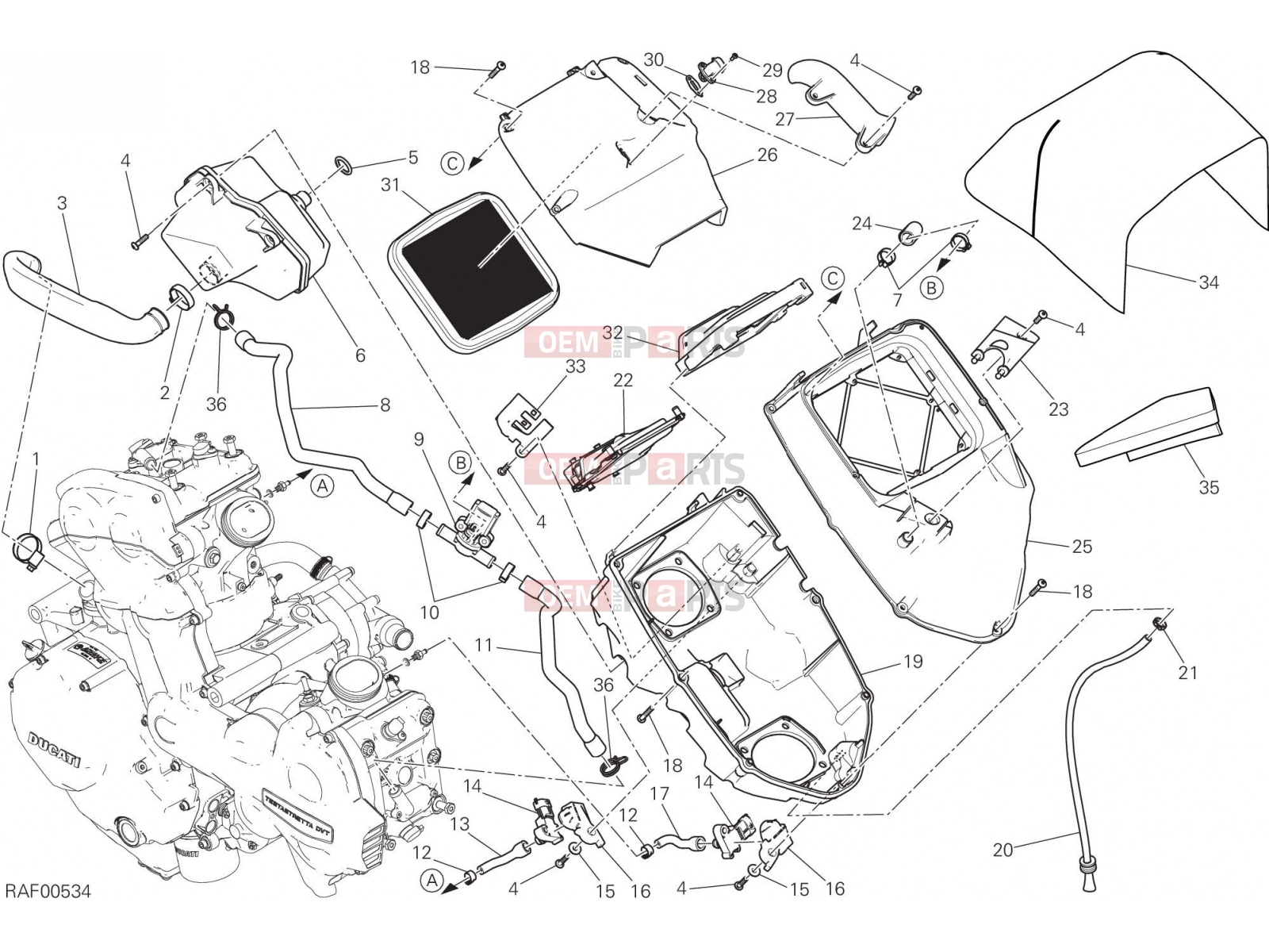DUCATI 2016 Multistrada 1200 INTAKE [MOD:MS1200]